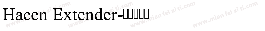 Hacen Extender字体转换